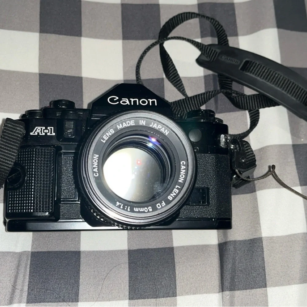 Canon A-1 Black Film Camera